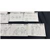 Image 7 : FOLDER OF ASSORTED VINTAGE "TEENAGE MUTANT NINJA TURTLES" CHARACTER MODEL STUDIES