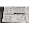 Image 9 : FOLDER OF ASSORTED VINTAGE "TEENAGE MUTANT NINJA TURTLES" CHARACTER MODEL STUDIES