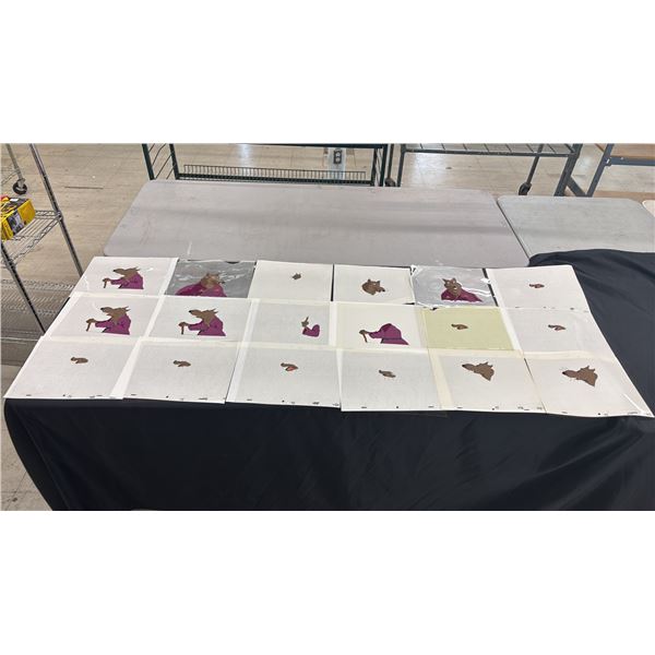 FOLDER OF ASSORTED 1990 "TEENAGE MUTANT NINJA TURTLES" ANIMATION CELS