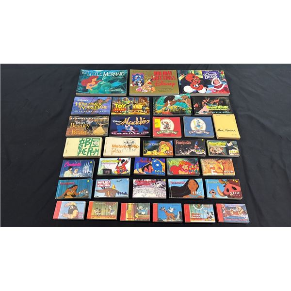 ASSORTED VINTAGE ANIMATION FLIP BOOKS: ALL BUT (3) ARE DISNEY