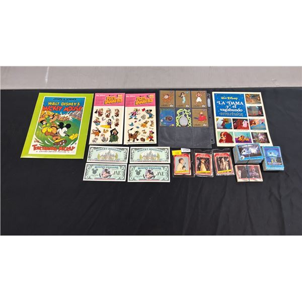 DISNEY STICKERS & COLLECTOR CARDS, E.T. COLLECTOR CARDS & STAR WARS COLLECTOR CARDS