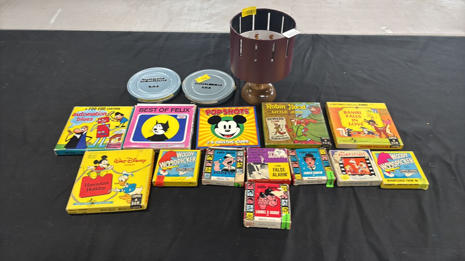 VINTAGE REPRODUCTION VAN CORT ZOETROPE & ASSORTED VINTAGE ANIMATION ...