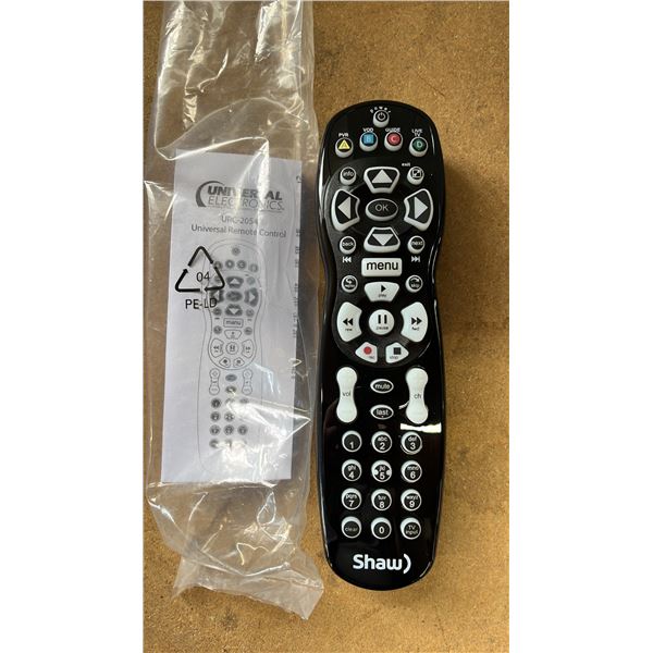 BOX OF UNIVERSAL ELECTRONICS URC-2054 UNIVERSAL REMOTE CONTROLS