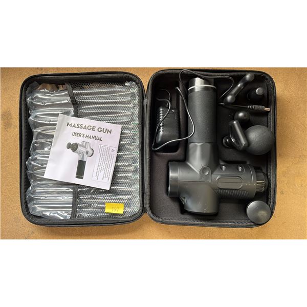 MASSAGE GUN IN CASE - *BATTERY ISSUES*