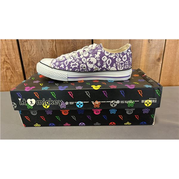 *NEW IN BOX* DISNEY "IT'S MICKEY!" PURPLE SIZE 37 CANVAS SHOES