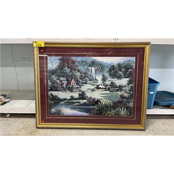 LARGE FRAMED PRINT