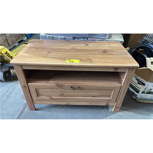 1-DRAWER WOOD CABINET 36.5" X 20" X 22"