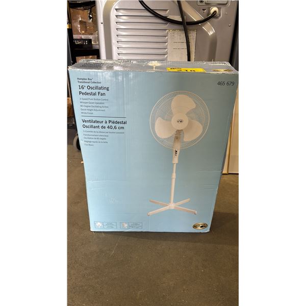 HAMPTON BAY 16" OSCILLATING PEDESTAL FAN