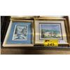 Image 3 : SHELF OF ASSORTED FRAMED ORIGINAL PAINTINGS & PRINTS