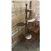 Image 2 : (7) ASSORTED WOOD PLANT STANDS