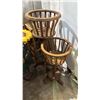 Image 3 : (7) ASSORTED WOOD PLANT STANDS
