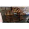 Image 6 : (7) ASSORTED WOOD PLANT STANDS