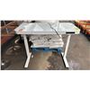 Image 1 : SEVILLE CLASSICS WHITE AIR LIFT TABLE: *WORKING CONDITION UNKNOWN/MAY BE MISSING PARTS & OR PIECES*