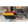 Image 1 : (2) STORAGE TOTES & (5) ASSORTED LIDS