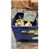 Image 1 : TOTE OF ASSORTED HAIR CARE PRODUCTS: MOST, IF NOT ALL, HAVE BEEN OPENED