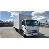 Image 1 : 2018 ISUZU NPR HD, 2DR BOX TRUCK, WHITE, VIN JALC4W161J7010535,
