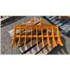Image 2 : *NEW* GIYI 44" CAT 305 EXCAVATOR BRUSH RAKE ATTACHMENT