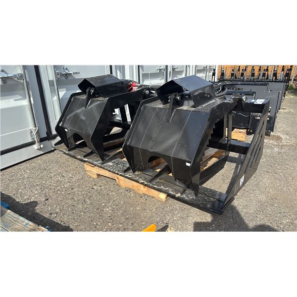 *NEW* 72" GIYI HWG672 SKID STEER HOLLOW WOOD GRABBER