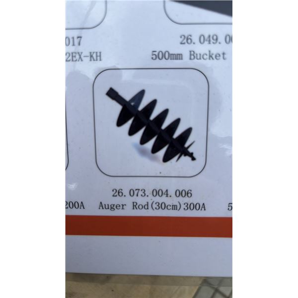 *NEW* AGT MINI EXCAVATOR 30CM AUGER ATTACHMENT