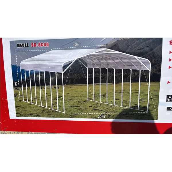 *NEW IN BOX* SKLP SK-SC40 40' X 20' X 14' ALL-STEEL CARPORT