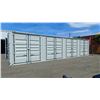 Image 2 : 40' SHIPPING CONTAINER - DOUBLE FRONT DOORS & (4) DOUBLE SIDE DOORS WITH CAM LOCKS