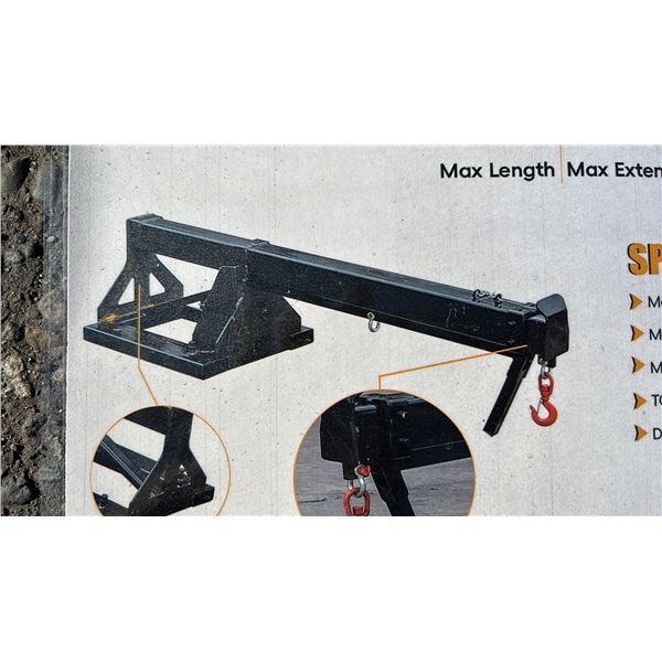 *NEW* GIYI GY-TB47 FORKLIFT TELESCOPIC BOOM - 3300LB MAX LOAD WEIGHT