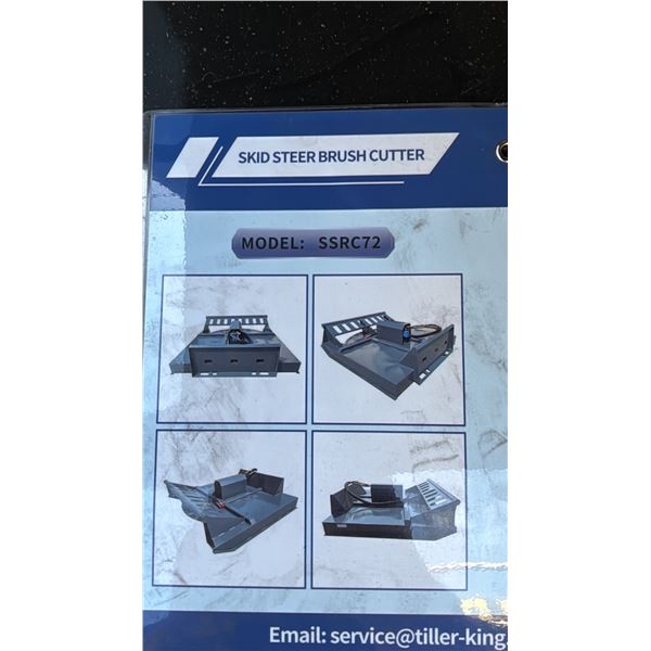 *NEW* MOWER KING SSRC SKID STEER BRUSH CUTTER ATTACHMENT