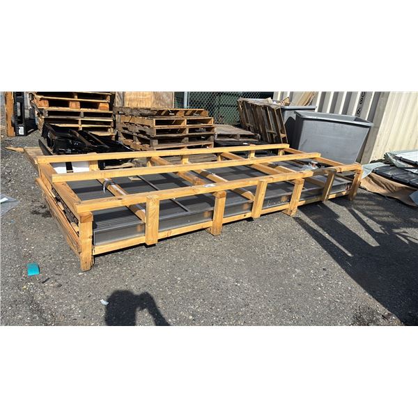 LARGE COMMERCIAL RADIATOR: CONTAINER IS 11' LONG X 51.5" WIDE X 18" TALL