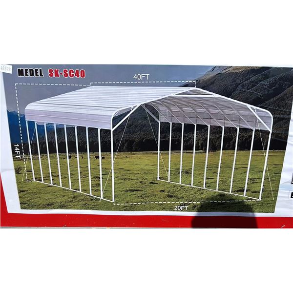 *NEW IN BOX* SKLP SK-SC40 40' X 20' X 14' ALL-STEEL CARPORT