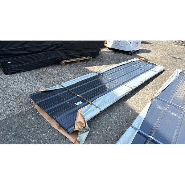 STACK OF 12' X 36.5  CORRUGATED STEEL SHEETS