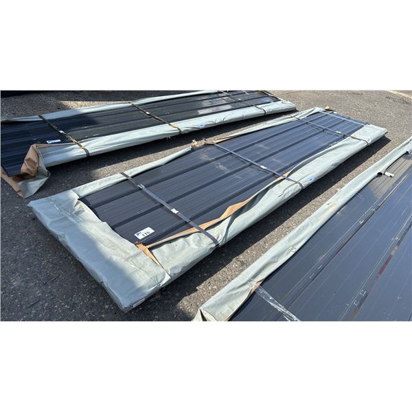 STACK OF 12' X 36.5  CORRUGATED STEEL SHEETS