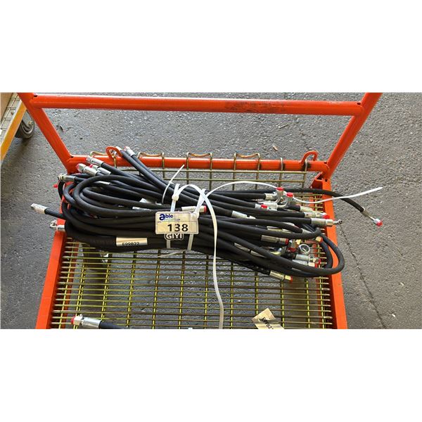 BUNDLE OF HIGH-PRESSURE MINI EXCAVATOR HYDRAULIC HOSES