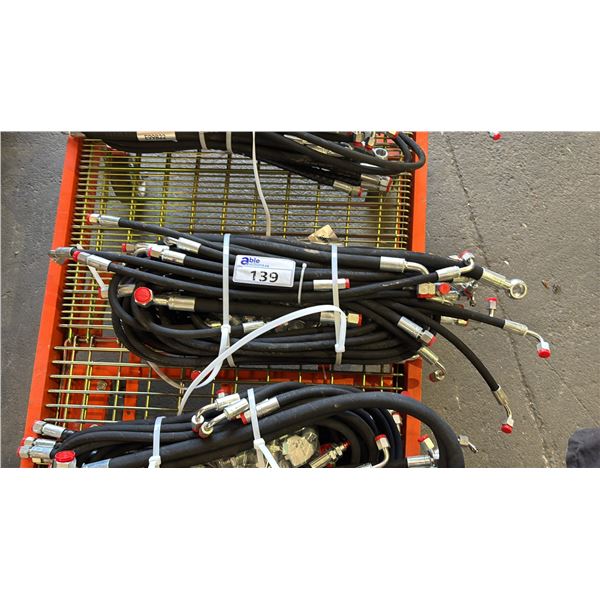 BUNDLE OF HIGH-PRESSURE MINI EXCAVATOR HYDRAULIC HOSES