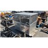 Image 1 : INDUSTRIAL GRADE 38"D X 42"T X 44.75"W METAL DOG CRATE WITH LOCK *NO KEY*