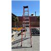 Image 3 : FEATHERLITE 10' FIBERGLASS LADDER *PLASTIC TOP DAMAGED*