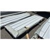Image 1 : STACK OF 9'10" X 36.5" WHITE CORRUGATED STEEL SHEETS