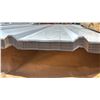 Image 3 : STACK OF 9'10" X 36.5" WHITE CORRUGATED STEEL SHEETS