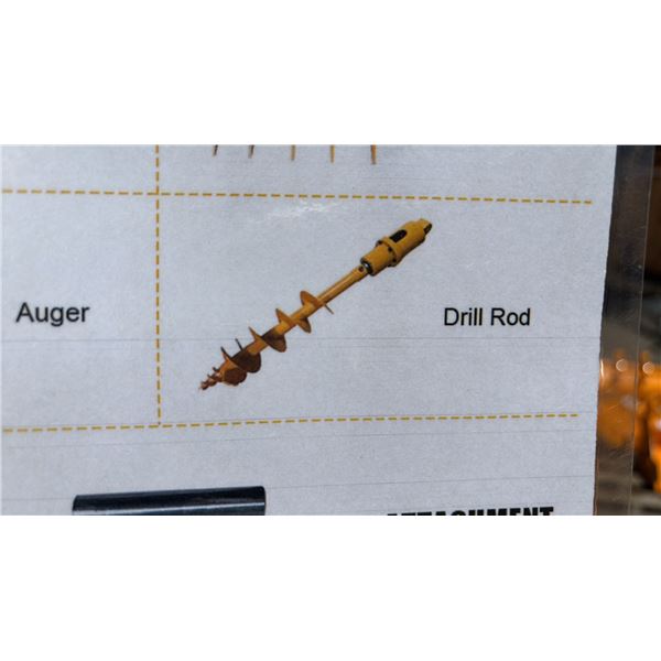 *NEW*  AUGER ATTACHMENT FOR A CAT 301 MINI EXCAVATOR