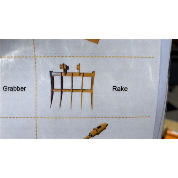 *NEW*  RAKE ATTACHMENT FOR A CAT 301 MINI EXCAVATOR