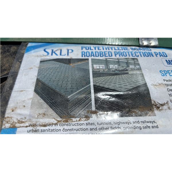 *NEW* PALLET OF SKLP SK-LJB12 POLYETHYLENE BOARD ROADBED PROTECTION PADS *MUST TAKE ALL ON PALLETS*
