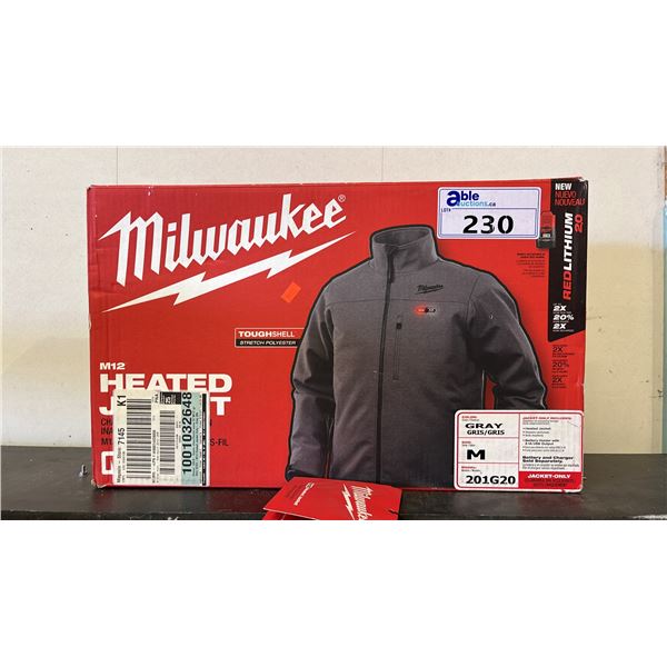 MILWAUKEE GREY SIZE M HEATED JACKET