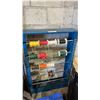 Image 1 : METAL 5-ROD WIRE SPOOL RACK & CONTENTS