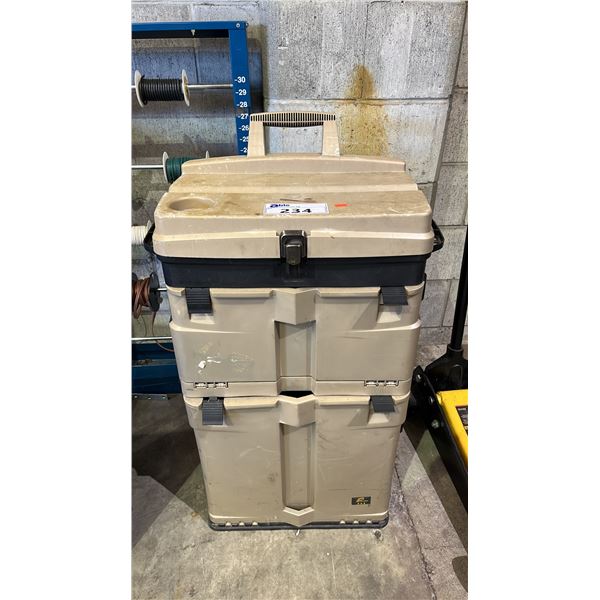 PLANO PRO ROLLING WORK STATION & CONTENTS
