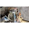 Image 3 : PALLET OF ASSORTED PLUMBING FITTINGS, ELASTIC CARGO NET, TABLE W/BASE, CAULKING SUPPLIES & MORE