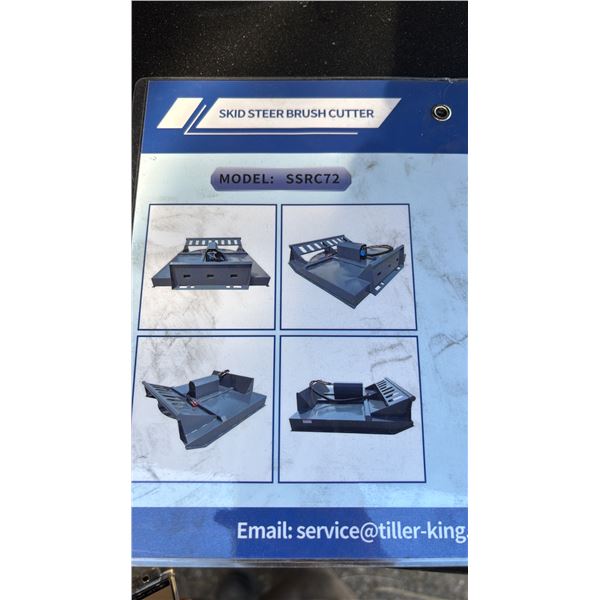 *NEW* MOWER KING SSRC SKID STEER BRUSH CUTTER ATTACHMENT