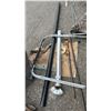 Image 1 : FURNACE DUCT, 3" PVC PIPE, PIPE CLAMPS & FOLDING METAL STAND