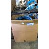 Image 1 : BOX OF ASSORTED ITEMS: PRESSURE WASHER HOSE, SPRAY GUN CLEANING KIT, NYLON LINE, SPRAY GUNS & MORE