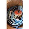 Image 2 : BOX OF ASSORTED ITEMS: PRESSURE WASHER HOSE, SPRAY GUN CLEANING KIT, NYLON LINE, SPRAY GUNS & MORE