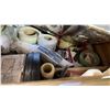 Image 2 : MAKITA PLANER & BOX OF ASSORTED PAINT SUPPLIES: PAINT ROLLER FRAMES, PAINT ROLLERS, PAINT TRAY & MOR
