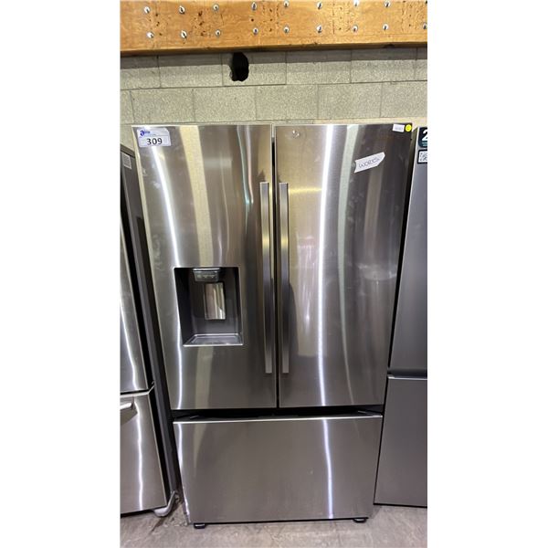 SAMSUNG 36" WIDE STAINLESS STEEL FRENCH DOOR FRIDGE WITH BOTTOM FREEZER DRAWER